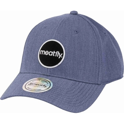 Meatfly Ethan Flexfit Blue Embroidery Modrá