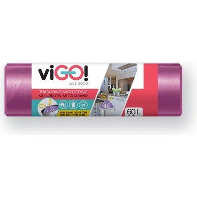 Vigo Quickpack stahovací 60 l 27µm 10ks fialové