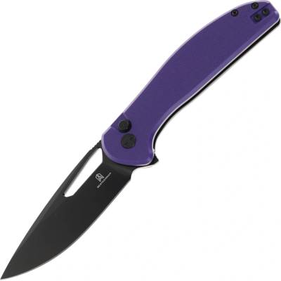 Bestechman Whalefin D2 Black PVD with Purple G10 handle BMK18F