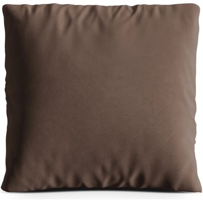 Cosmopolitan Design Кафява кадифена възглавница за диван Kemi - Cosmopolitan Design (COS_PIL_45x45_44_KEMI2)