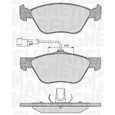 Sada brzdových platničiek kotúčovej brzdy MAGNETI MARELLI 363916060101