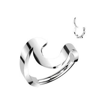 Šperky4U ocelový kruh helix cartilage piercing SG111ST-1210