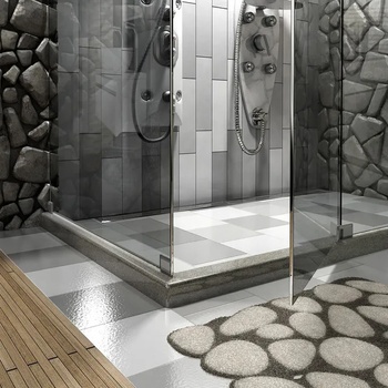 Image 1 of FAT Праг за душкабина прав ъгъл 90х90 см. Граниксит