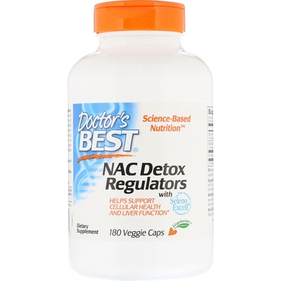 Doctor's Best NAC Detox Regulators 180 rostlinných kapsúl