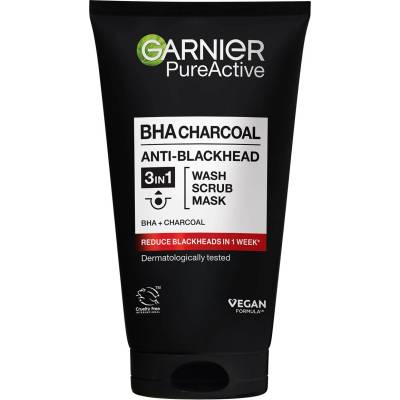 Garnier Skin Naturals Почистващ гел за лице Pure Active PHA Charcoal, 150 ml