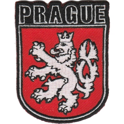 Nášivka znak Prague se lvem 5,5x7,2 cm