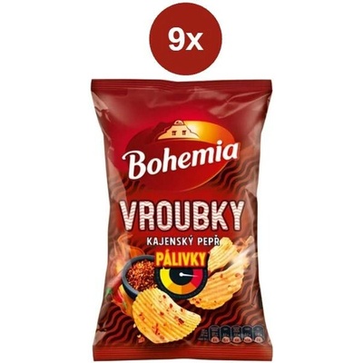 Bohemia vroubky pálivky kajenský pepř 9x 120 g