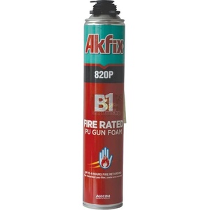 Akfix Пистолетна пожароустойчива полиуретанова пяна akfix 820p b1 750 мл