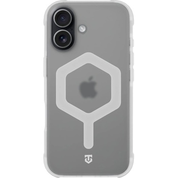 Tactical Хибриден удароустойчив кейс с MagSafe за iPhone 17 - Tactical MagForce Hexagon Cover (бял-прозрачен) (57983127339)