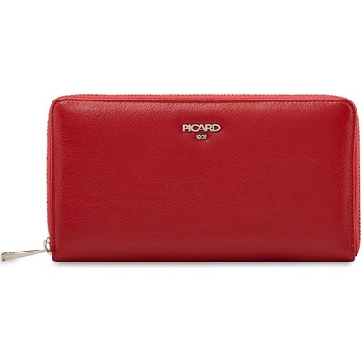 Picard dámska kožená peňaženka so zipsom Bingo Wallet 087 Red Rot PI červená