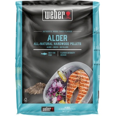 Weber drevené prírodné pelety Jelša 8 kg