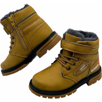 Chlapecké zimní boty na suchý zip béžová