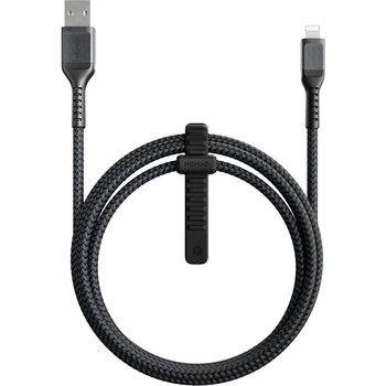 Nomad Здрав кевларен кабел за устройства с Lightning порт (150 см) - Nomad Kevlar USB-A to Lightning Cable (черен) (NM01911010)
