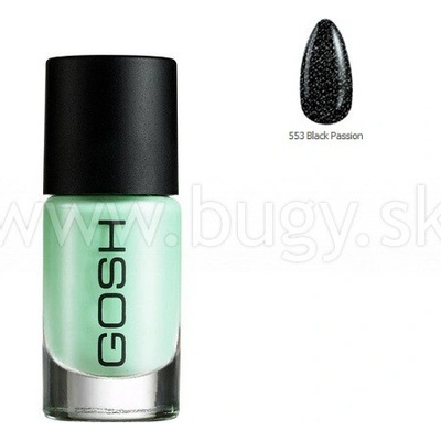 Gosh lak na nechty 553 Black Passion 8 ml