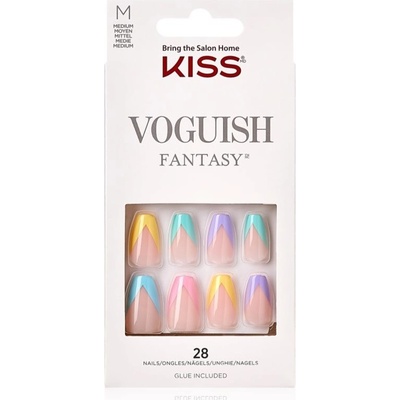 KISS Voguish Fantasy Candies umelé nechty medium 28 ks