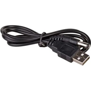 Akyga AK-DC-01 USB-A 2.0 - DC 5, 5 x 2, 1 мм M/M захранващ кабел 0, 8 м, черен (AK-DC-01)