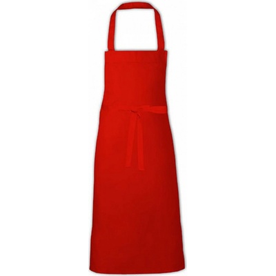 Link Kitchen Wear Extra široká klasická dlouhá zástěra na grilování Red Pantone 200 X999