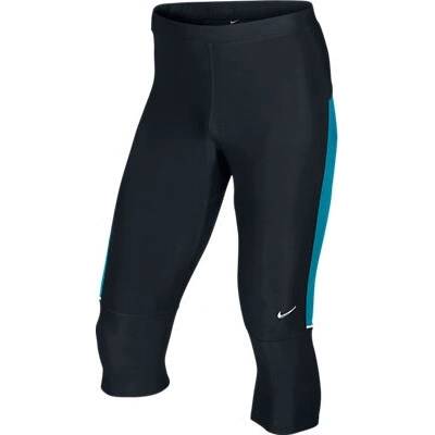 Nike Filament Capri běžecké legíny černo/modrá
