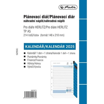 Herlitz Náhradná náplň do diára TP Magnum A5 denná 2025