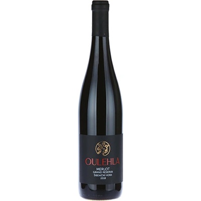 Oulehla Merlot Grand Reserva výběr z hroznů 2022 13,5% 0,75 l (čistá fľaša)