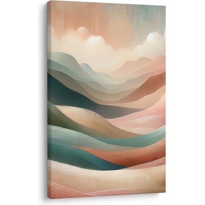 Obraz vlnící se pastelová krajina - 60x90
