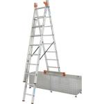 KRAUSE Трираменна алуминиева стълба със стълбищна функция KRAUSE TRIBILO 3x8 (06129741)