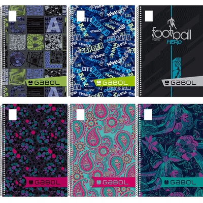 Габол Gabol ГАБОЛ Gabol Тетрадка 80 листа Голям формат , спирала