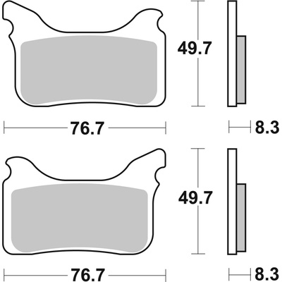 BREMBO Brzdové doštičky 07GR75SX SX