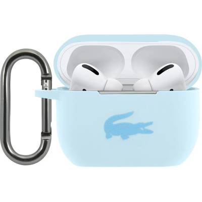 Lacoste Лъскав Силиконов Калъф с Лого за AirPods Pro Син (LCAPSLB)