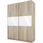 Bogdan Furniture I Гардероб с плъзгащи врати Mod 1034, Сонома арвен/Бял гланц