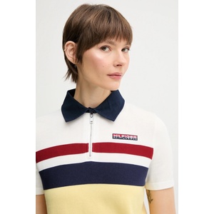 Tommy Hilfiger Памучна тениска с яка SAILING (WW0WW45597)