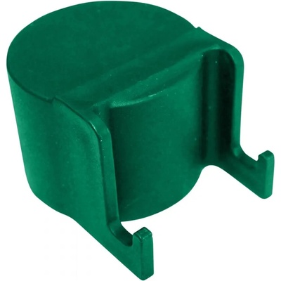 Čepička sloupku Ø 48 mm s háčky na čele, zelená