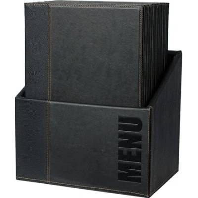 SECURIT Box s jedálenskými lístkami Trendy - čierna MC-BOX-TRA4-BL