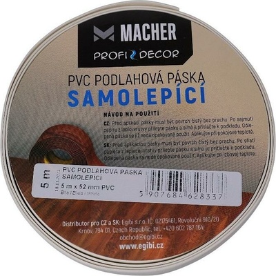 Samolepiaca podlahová páska 52 mm/5 m PVC BÍ 801001