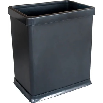 Image 1 of Horecano GX-026-Кош хотелиерски правоъгълен с подвижен кант за торбичка ЧЕРЕН 16x23xh25.5cm (0114161)