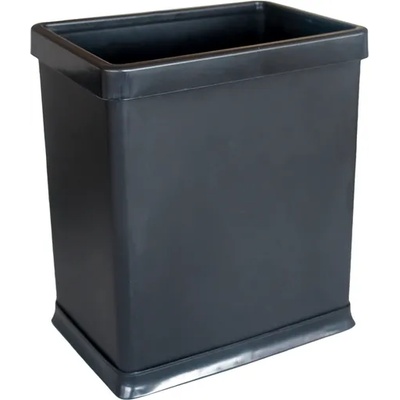 Horecano GX-026-Кош хотелиерски правоъгълен с подвижен кант за торбичка ЧЕРЕН 16x23xh25.5cm (0114161)