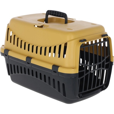 Kerbl Pet Expedion prepravný box žltá / tmavosivá 45 x 30 x 30 cm
