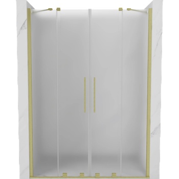 Mexen Velar Duo плъзгаща се врата за душ 150 см, матирано, златно четка - 871-150-000-32-55 (871-150-000-32-55)