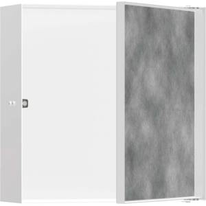 Hansgrohe XtraStoris Rock - Ниша за вграждане в стена, с вратички, 30x30x10 см, матово бяло 56085700 (56085700)