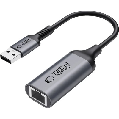 Tech-Protect ultraboost АДАПТЕР usb 3.0 КЪМ ethernet rj45 1000mbps ЧЕРЕН (5906302321841)