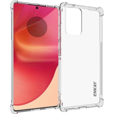 Motorola Edge 50 Удароустойчив ENKAY Силиконов Калъф и Протектор