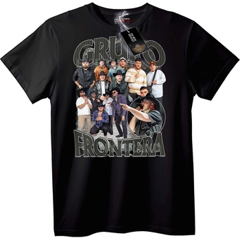 NOONEBRAND Тениска Grupo Frontera група - S, Black