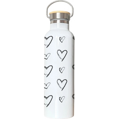 Jan.Ne BLACK HEARTS termoska bambus 750 ml