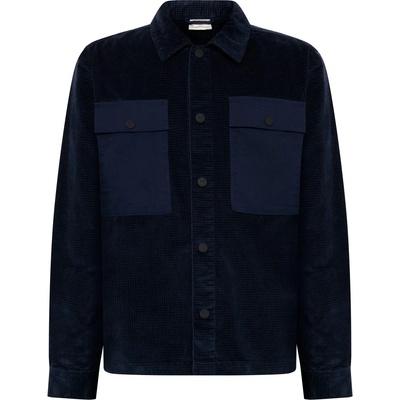 KnowledgeCotton Apparel Мъжка риза с копчета KnowledgeCotton Apparel 8-Wales Corduroy Overshirt Shirt - Night Sky - размер XL (033-2920-0215)