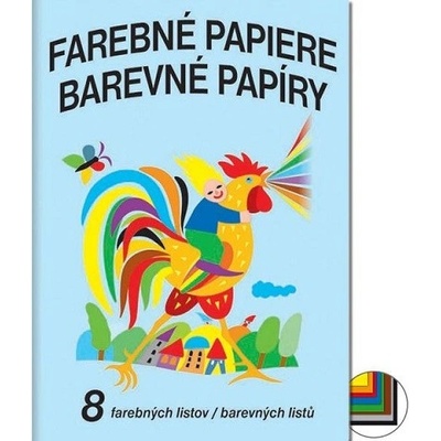 Farebný papier 8 listov