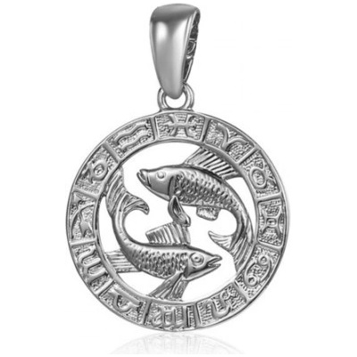 JVD SVLP0713XH200RY Strieborný prívesok znamení Ryby