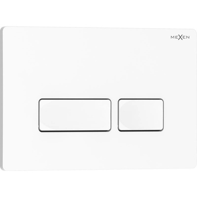 Mexen Tex 04 бутон за промиване, бял гланц - 6104-01 (6104-01)