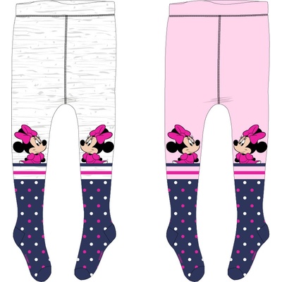 Dievčenské pančuchy Minnie Mouse svetlo šedý melír