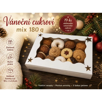 Meduňka pekařství perníkářství Vánoční cukroví mix 180 g