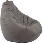 Pufrelax Калъф за пуф круша, 320л. , Nirvana Grande - Teteron Grey, (Не съдържа пълнеж), за открито